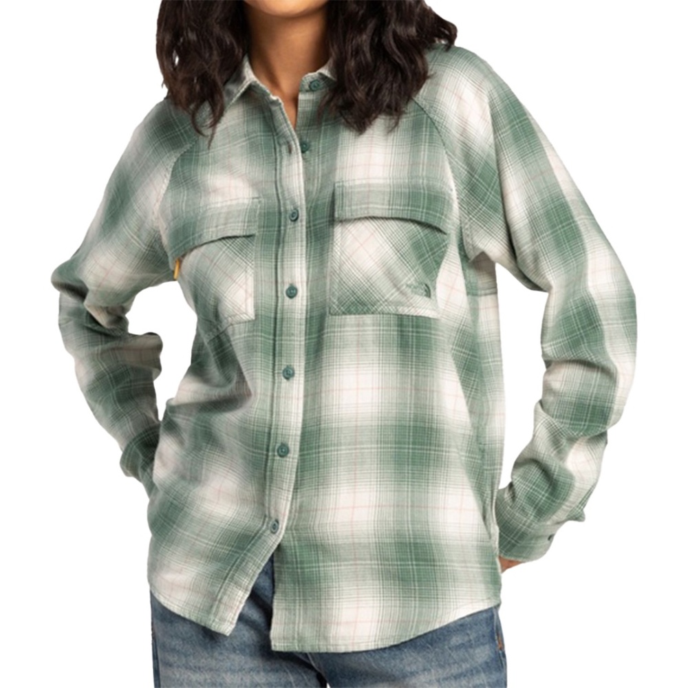 The North Face Set Up Camp Sage Flannel NWOT
